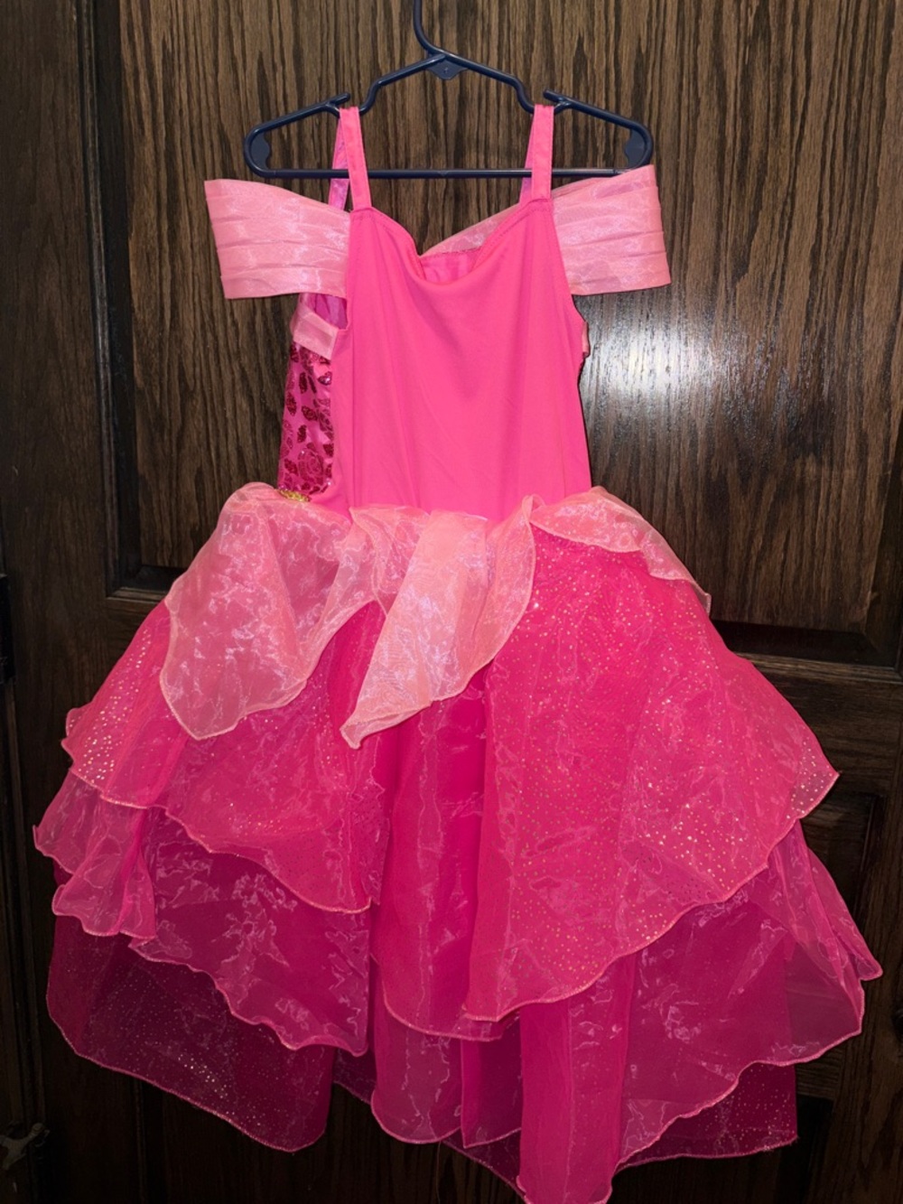 Disney Pink Princess Costume Dress with Gold Accents - Picture 2 of 3